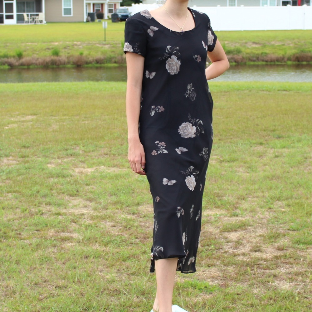 Vintage maxi floral Jessica Howard dress